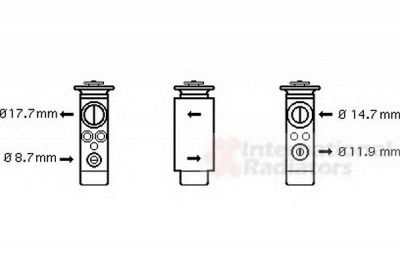 VAN WEZEL 37001461 -  Расширительный клапан, кондиционер